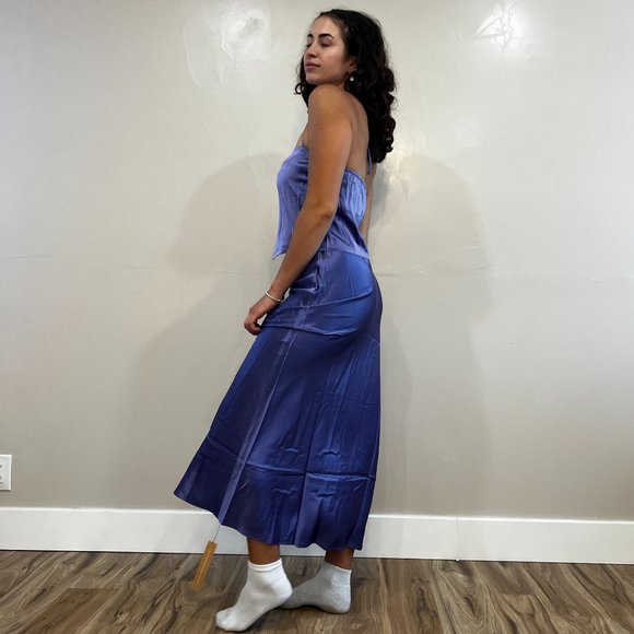 Reformation Beba 🕸Silk🕸 Two Piece | Jacaranda 🎉SALE🎀 NEW - Picture 3 of 15